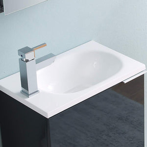Fresca FVN8003GO Fresca Valencia 20" Gray Oak Wall Hung Modern Bathroom Vanity w/ Medicine Cabinet