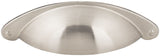 Jeffrey Alexander 8233SIM 3" Center-to-Center Distressed Antique Silver Lyon Cabinet Cup Pull