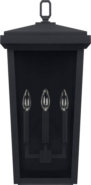 Capital Lighting 926232BK Donnelly 3 Light Outdoor Wall Lantern Black