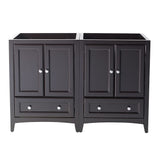 Fresca FCB20-2424ES Fresca Oxford 48" Espresso Traditional Double Sink Bathroom Cabinets