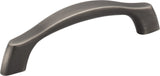 Elements 993-96BNBDL 96 mm Center-to-Center Brushed Pewter Aiden Cabinet Pull