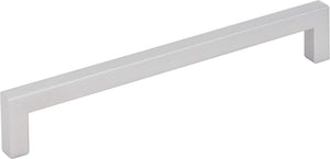 Elements 625-160MS 160 mm Center-to-Center Matte Silver Square Stanton Cabinet Bar Pull