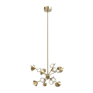 Kuzco CH50825-BG GEODE 25" CHANDELIER BRUSHED BRONZE 48W 120VAC WITH LED DRIVER 3000K 90CRI