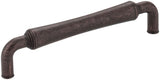 Jeffrey Alexander 537-128DMAC 128 mm Center-to-Center Distressed Oil Rubbed Bronze Barrel Bremen 2 Cabinet Pull