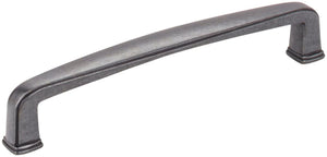 Jeffrey Alexander 1092-128DACM 128 mm Center-to-Center Gun Metal Square Milan 1 Cabinet Pull