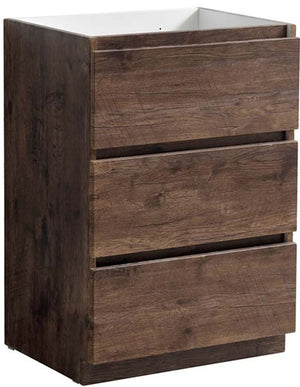 Fresca FCB9324RW Fresca Lazzaro 24" Rosewood Free Standing Modern Bathroom Cabinet