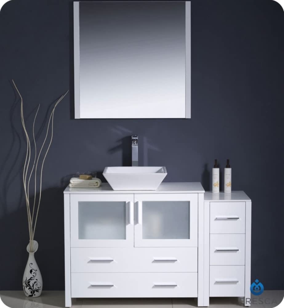 Fresca FCB62-3612WH Fresca Torino 48" White Modern Bathroom Cabinets