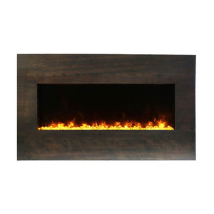 Amantii MAN-BMGB-XS40 Gray Bark Birch Wooden Mantel Surround for BI-40 Xtraslim