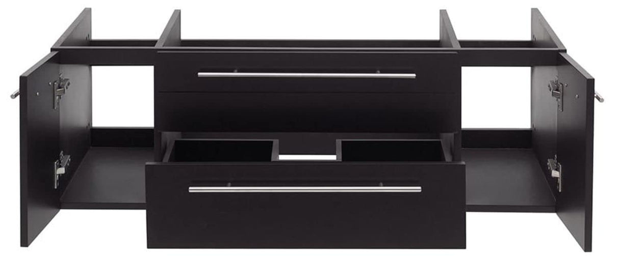 Fresca FCB6148ES-UNS Fresca Lucera 48" Espresso Wall Hung Undermount Sink Modern Bathroom Cabinet