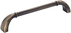 Jeffrey Alexander Z281-160ABSB 160 mm Center-to-Center Antique Brushed Satin Brass Cordova Cabinet Pull