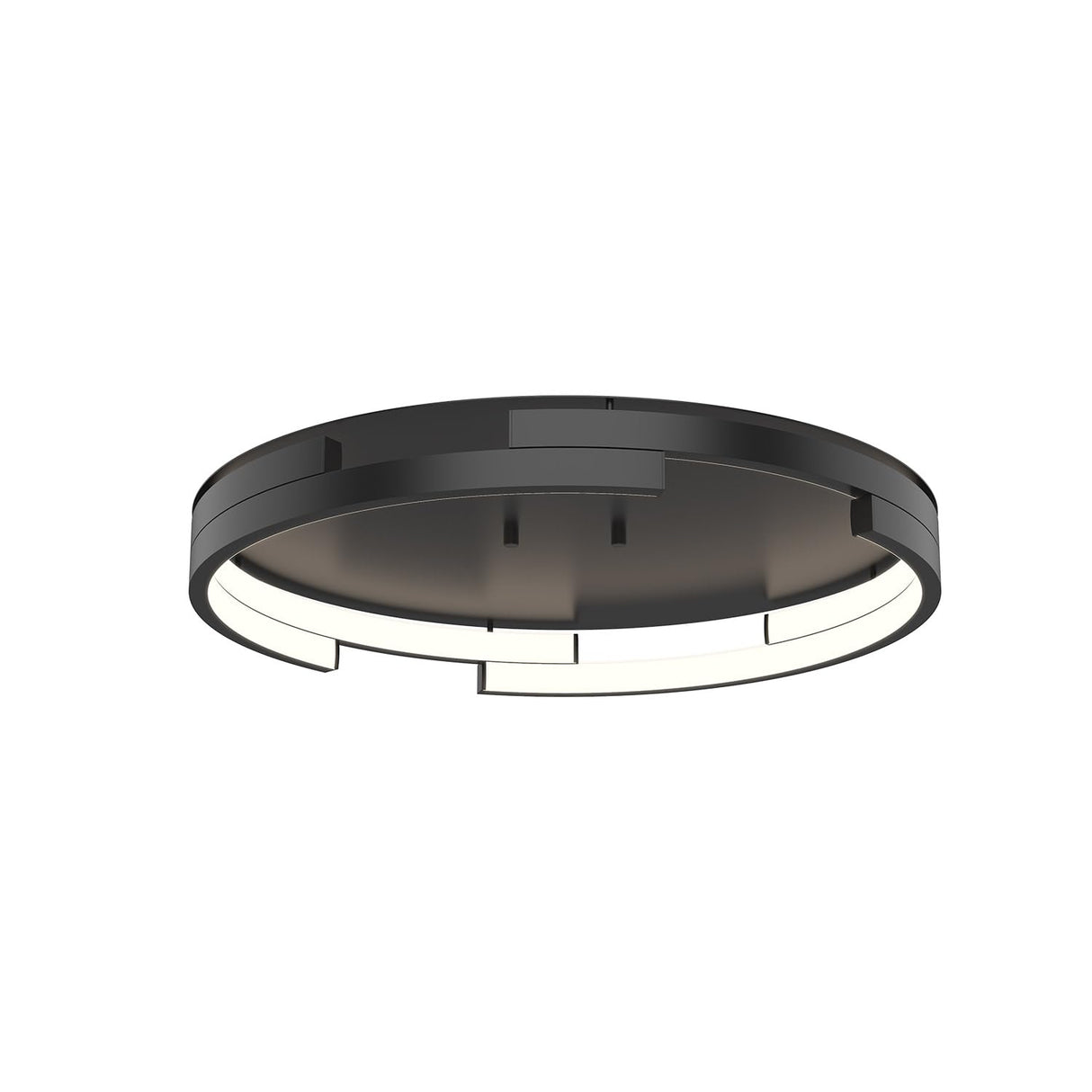 Kuzco FM52719-BK ANELLO MINOR 19" FLUSH MOUNT BLACK 46W 120VAC WITH LED DRIVER 3000K 90CRI