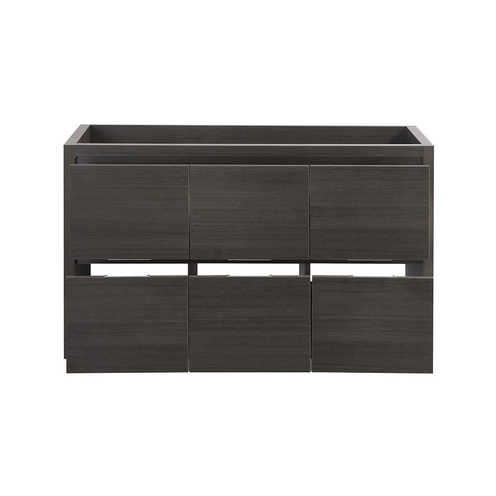 Fresca FCB8448GO-D Fresca Valencia 48" Gray Oak Free Standing Double Sink Modern Bathroom Cabinet