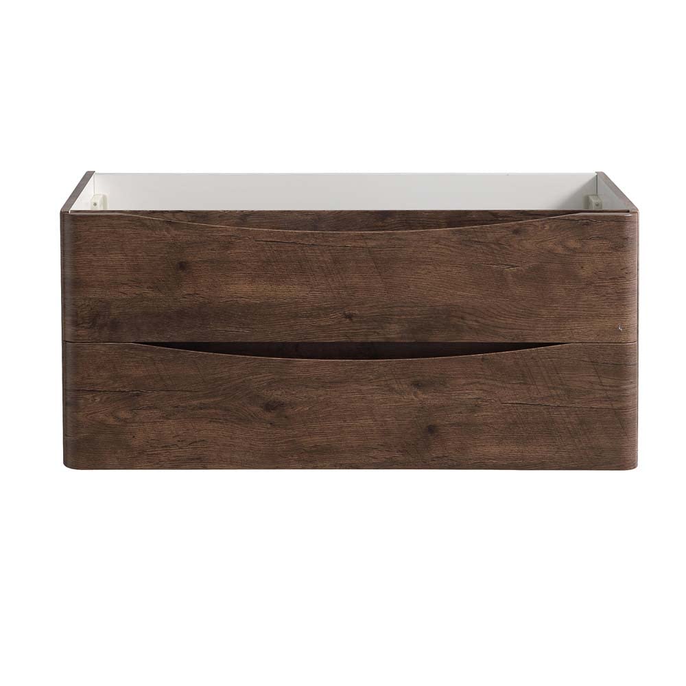 Fresca FCB9040RW Fresca Tuscany 40" Rosewood Wall Hung Modern Bathroom Cabinet
