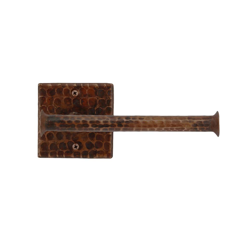 Premier Copper Products TPHLDRDB Hand Hammered Copper Tissue Paper Holder, Oil Rubbed Bronze