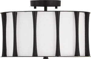 Capital Lighting 244631MB Bodie 3 Light Dual Mount Semi-Flush/Pendant Matte Black