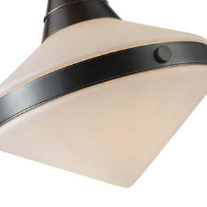 Alora PD348114UBOP WILLARD 14" PD URBAN BRONZE MATTE OPAL GLASS 1 x 60W E26