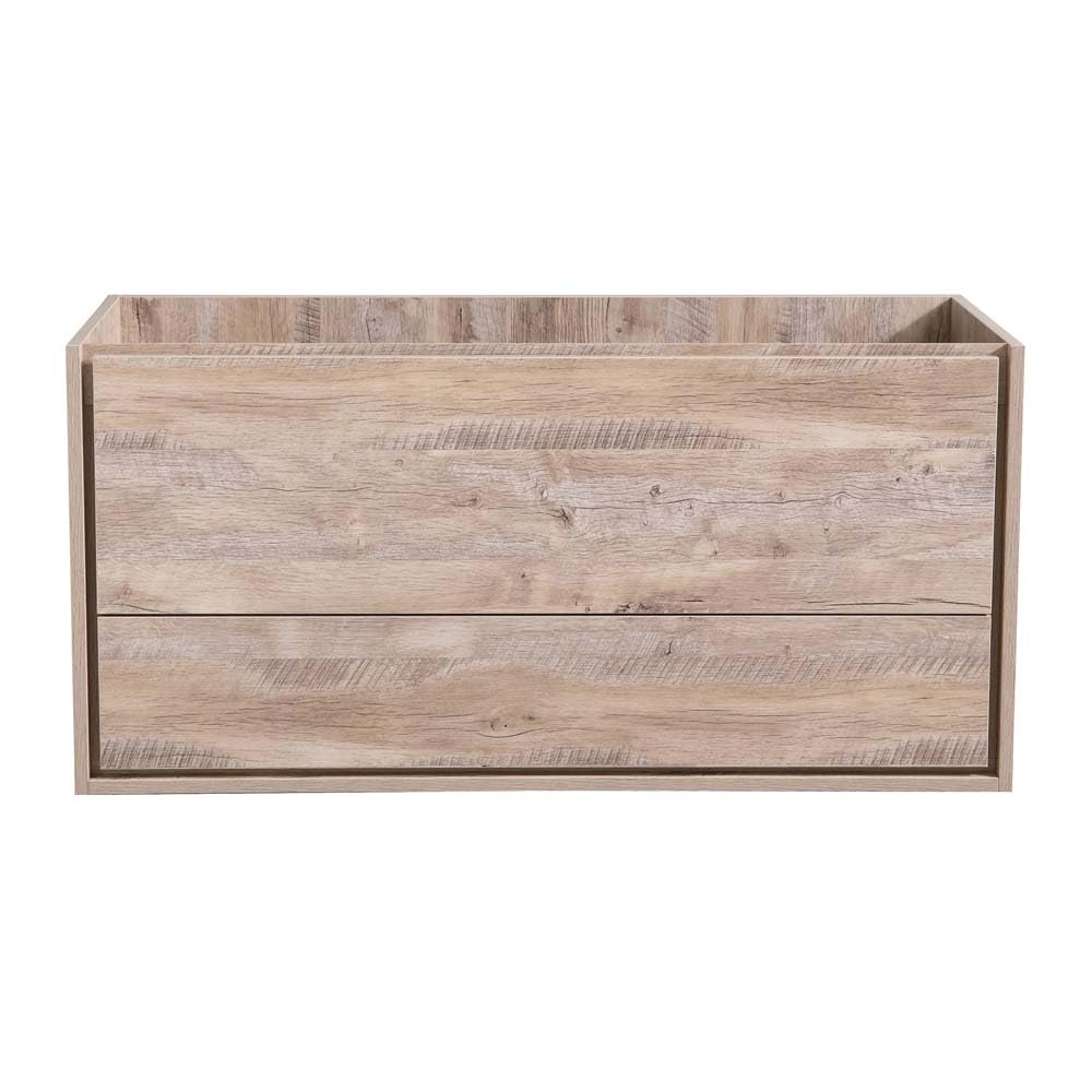 Fresca FCB9248RNW Fresca Catania 48" Rustic Natural Wood Wall Hung Modern Bathroom Cabinet
