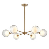 Elk 52213/6 Kane 42'' Wide 6-Light Chandelier - Aged Brass