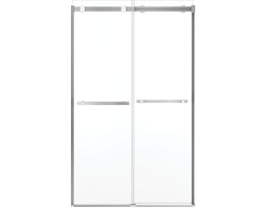 MAAX 136956-810-280-000 Duel Alto 44-47 X 78 in. 8mm Bypass Shower Door for Alcove Installation with GlassShield® glass in Chrome & Matte White