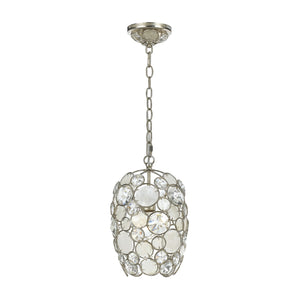Palla 1 Light Antique Silver Mini Pendant 523-SA