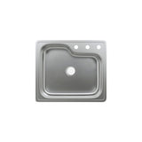 Ouvert 25 x 22 Stainless Steel Single Basin Top-Mount Kitchen Sink