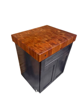 30” John Boos Cherry 4” Butcher Block with Solid Fabuwood 27” Base Cabinet w/ Draw & Roll Out