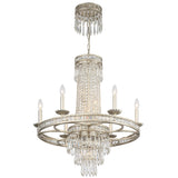 Mercer 10 Light Hand Cut Crystal Olde Silver Chandelier 5266-OS-CL-MWP