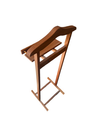 1970s Danish Teak Valet Stand With Shelf by Pbj Mobler Denmark