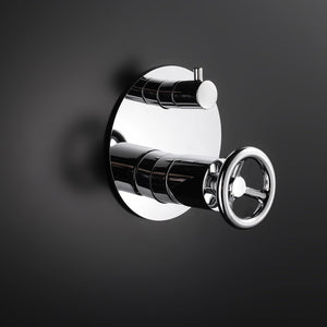 DAX Brass Round Shower Valve with 2 Functions, Chrome DAX-8030045-CR