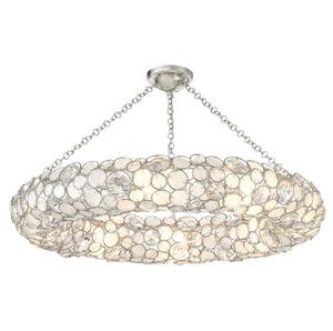Palla 8 Light Antique Silver Semi Flush Mount 528P-SA_CEILING