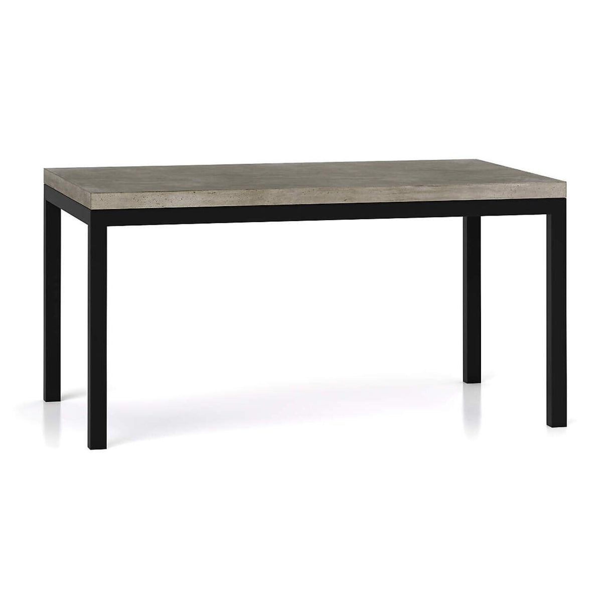 Parsons Concrete Top/ Dark Steel Base 60x36 Dining Table