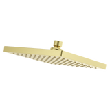 Modern Square 8 in. Raincan Showerhead in Brushed Gold