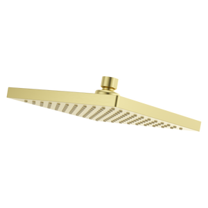 Modern Square 8 in. Raincan Showerhead in Brushed Gold