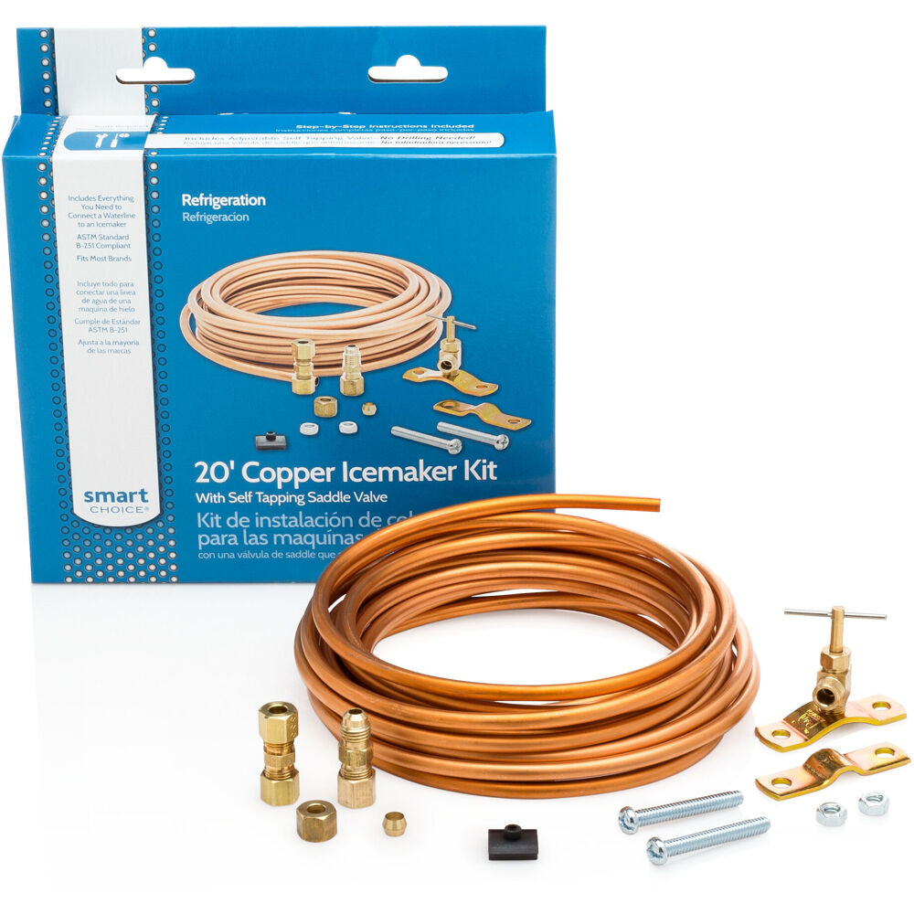 Frig Prts & Acc 5304490717 20' COPPER WATERLINE KIT, SP SADDLE, COMP. UNION, UNION FLARE