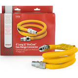 Frig Prts & Acc 5304490730 4' X 5/8" COATED GAS CONNECTOR KIT, 1/2"MIP X 1/2"MIP