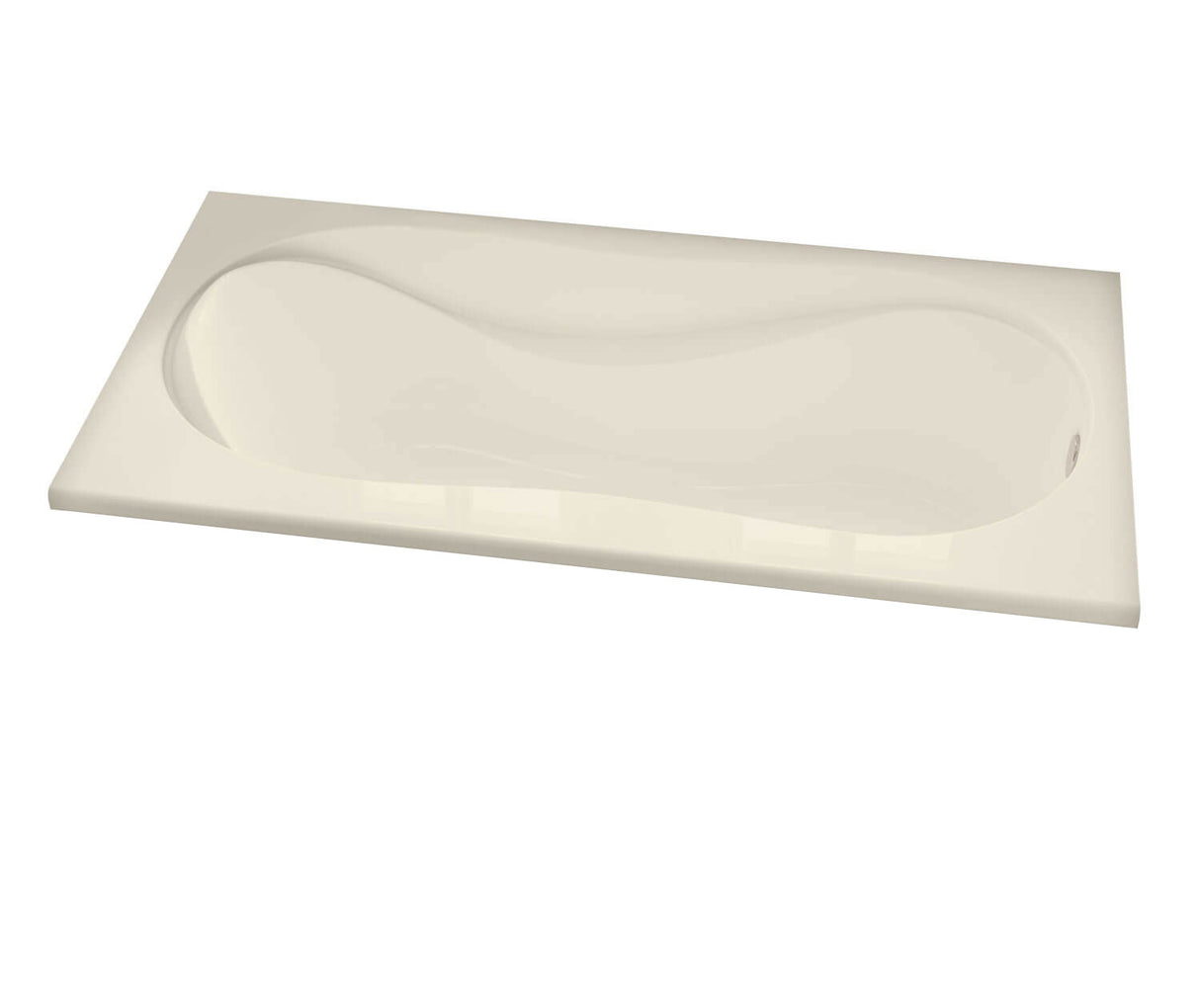 MAAX 102722-000-004-000 Cocoon 6032 Acrylic Drop-in End Drain Bathtub in Bone
