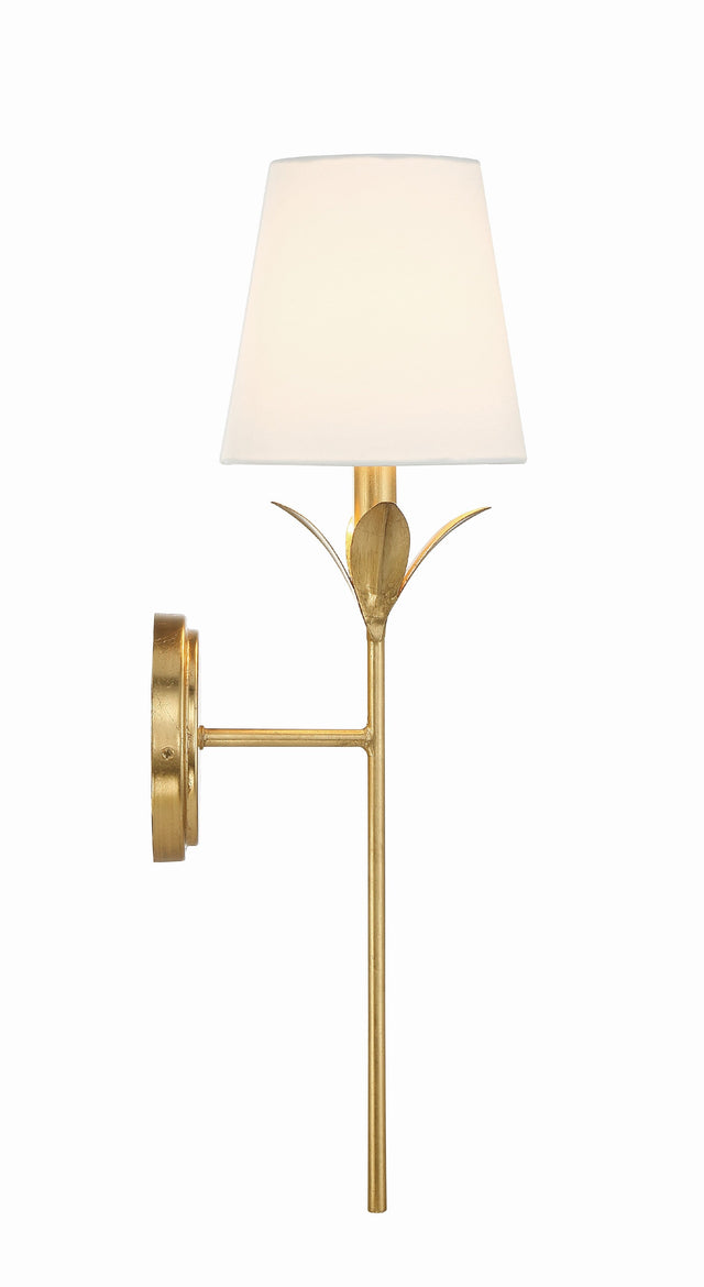 Broche 1 Light Antique Gold Sconce 531-GA