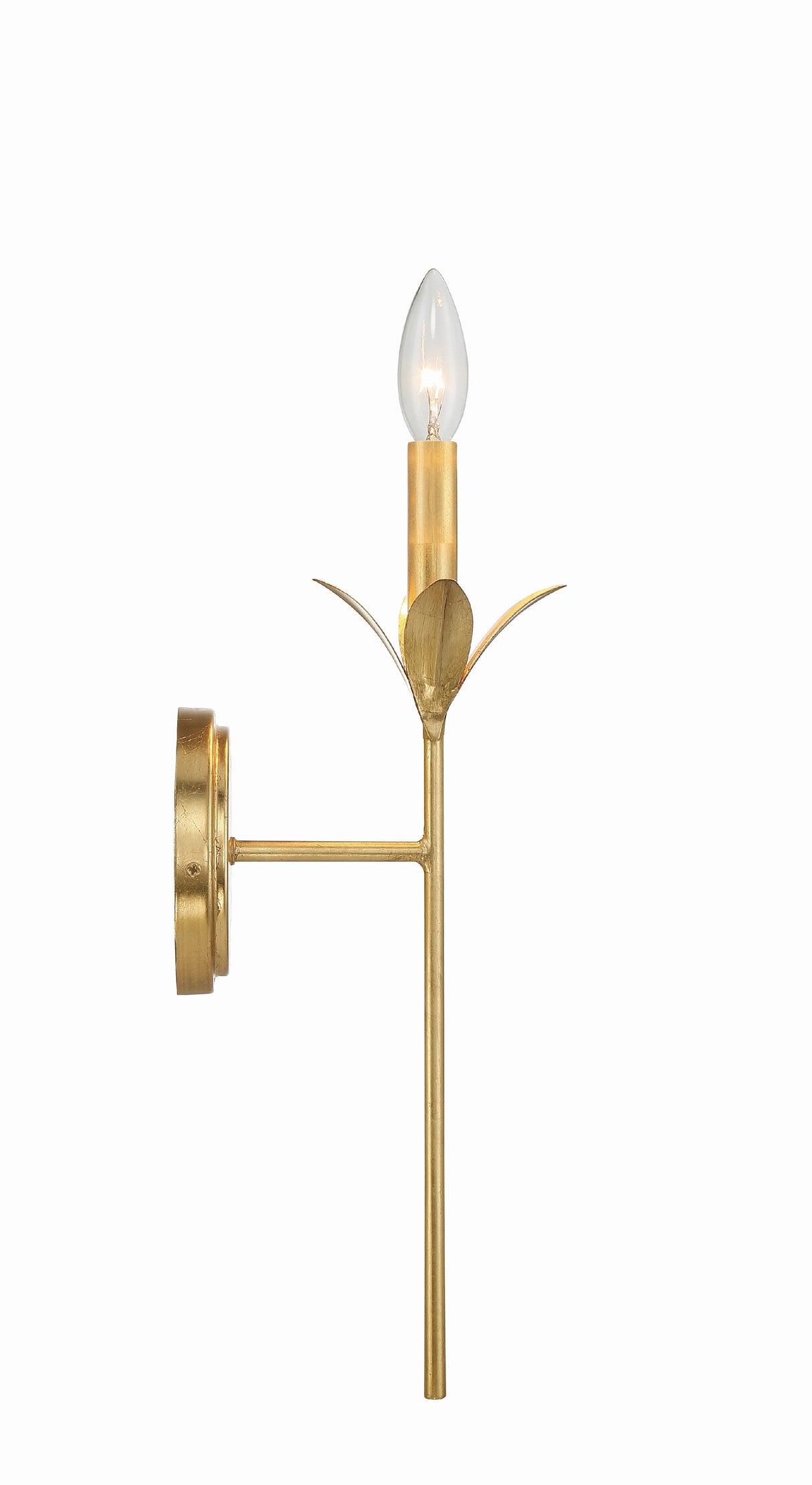 Broche 1 Light Antique Gold Sconce 531-GA