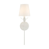 Broche 1 Light Matte White Sconce 531-MT