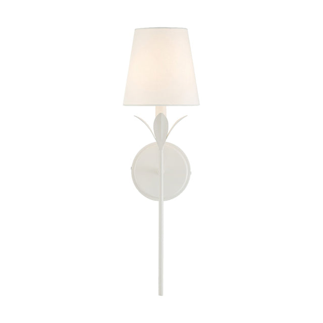 Broche 1 Light Matte White Sconce 531-MT