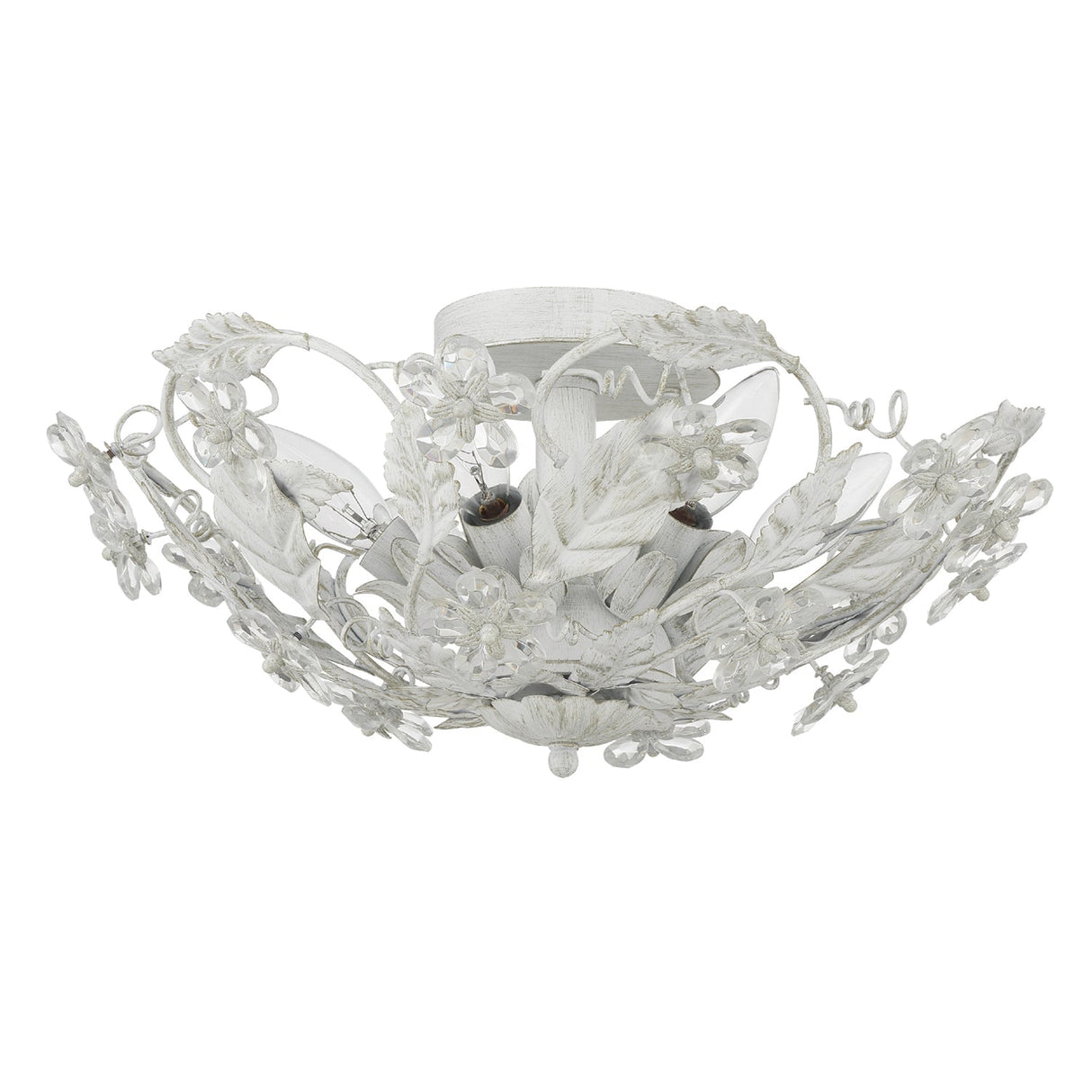 Paris Market 6 Light Antique White Semi Flush Mount 5316-AW