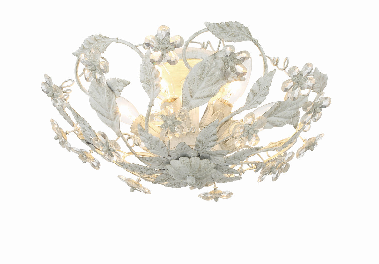 Paris Market 6 Light Antique White Semi Flush Mount 5316-AW