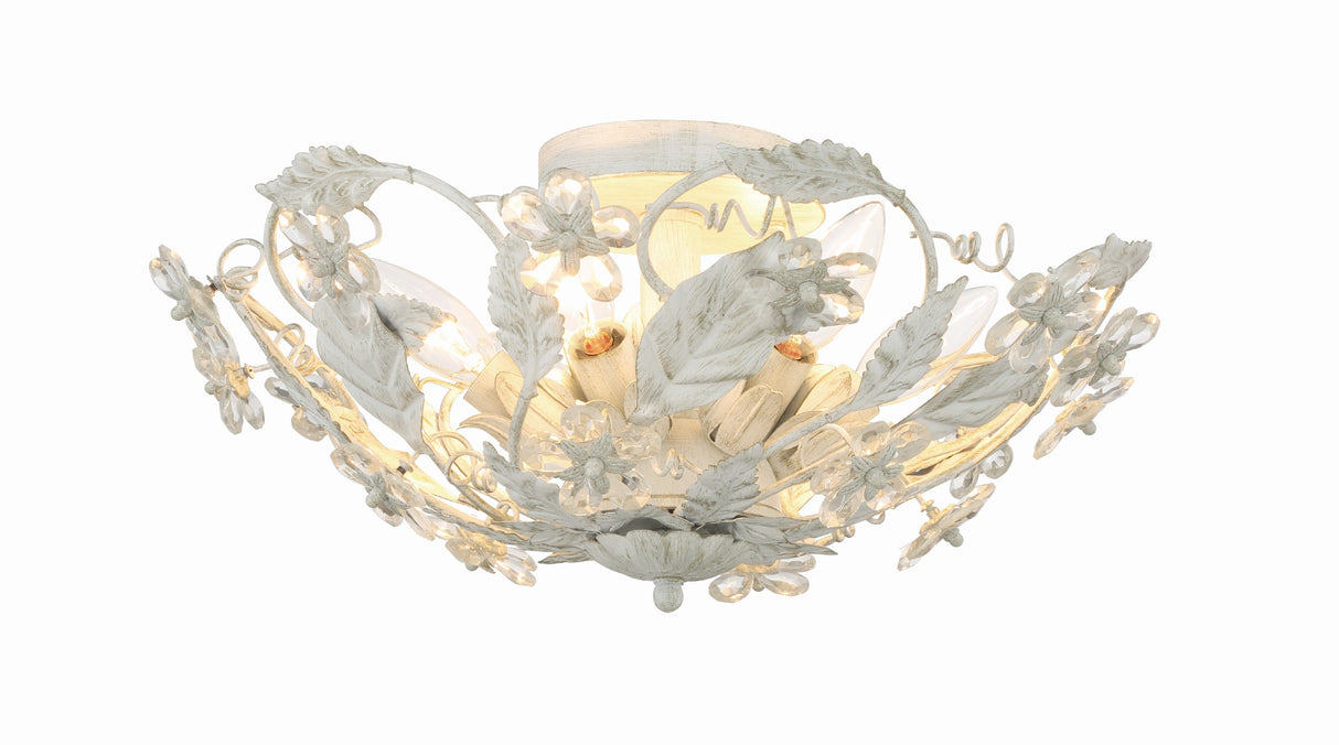 Paris Market 6 Light Antique White Semi Flush Mount 5316-AW