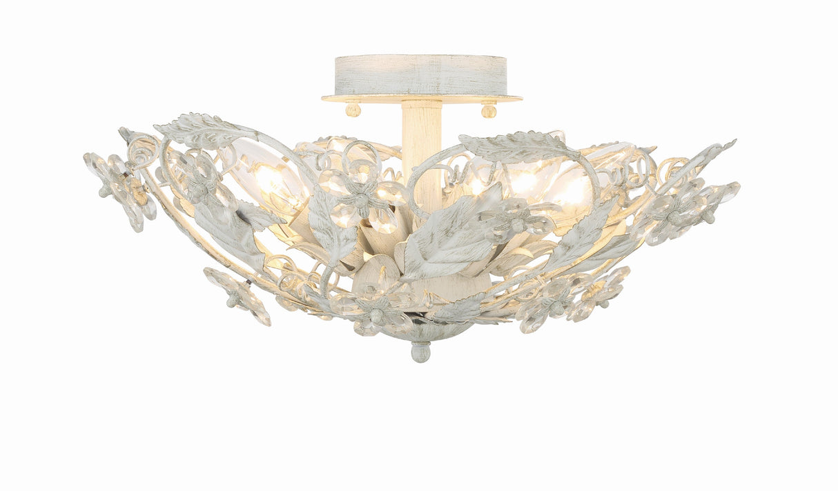 Paris Market 6 Light Antique White Semi Flush Mount 5316-AW