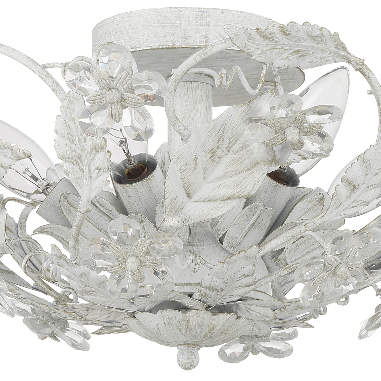 Paris Market 6 Light Antique White Semi Flush Mount 5316-AW