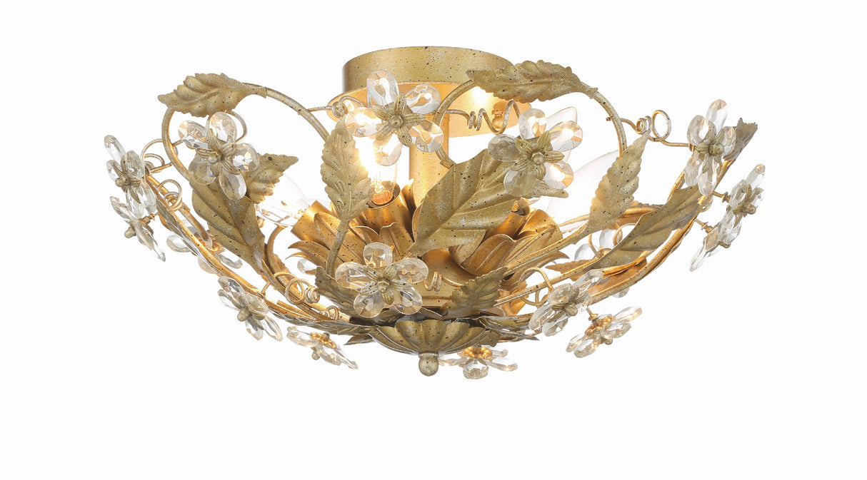 Paris Market 6 Light Antique White Semi Flush Mount 5316-AW