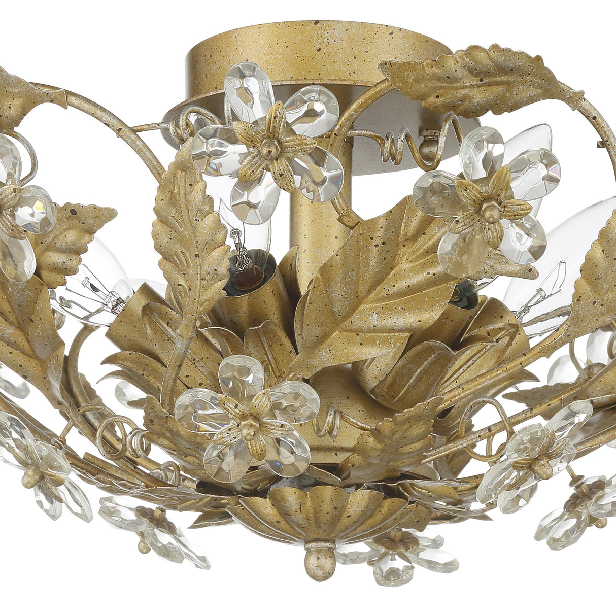 Paris Market 6 Light Antique White Semi Flush Mount 5316-AW