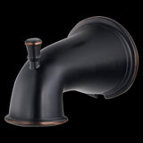 Quick Connect Tub Spout with Diverter in Tuscan Bronze