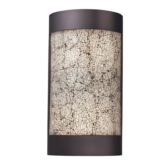 Elk 533-2AP-WHC DIAMANTE COLLECTION 2-LIGHT WALL SCONCE in AN ANTIQUE PEWTER FINISH with WHITE C