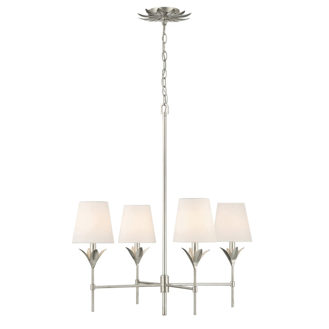 Broche 4 Light Antique Gold Chandelier 534-GA